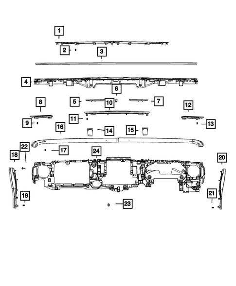 Instrument Panel for 2025 Jeep Gladiator #3