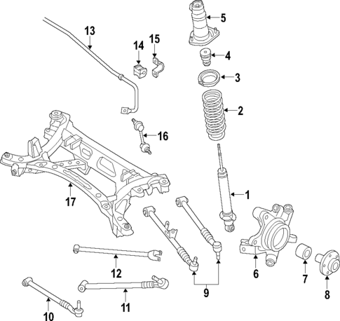 Rear Suspension for 2011 Mazda RX-8 #0