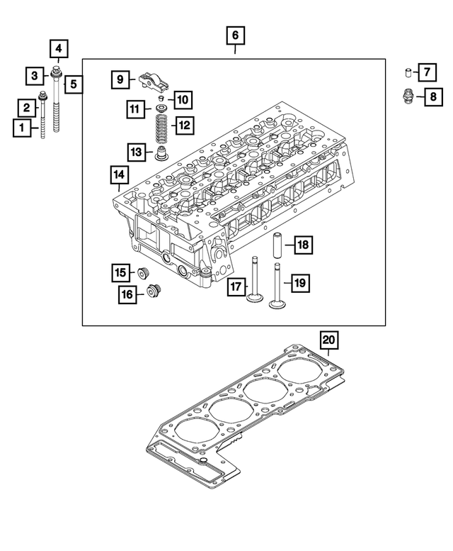 68099622AA - 3.0L Turbo Diesel; Engine: Bolt And Washer for Mopar Image