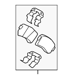 58302G8A50 - : Brake Pads Rear for Kia Image