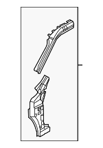G62601KDMA - Body: Windshield Pillar Reinforced for Nissan: Juke Image