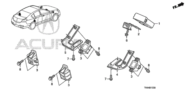 TPMS Unit for 2011 Acura TL #0