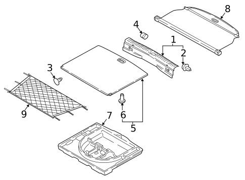 Interior Trim - Rear Body for 2017 Kia Sportage #0