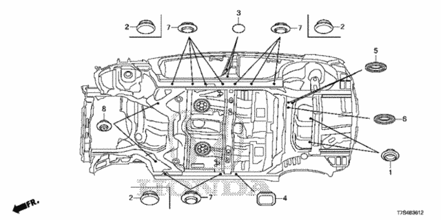 Grommet (Lower) for 2016 Honda HR-V #0