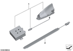 65208093541 - Audio, Navigation, Electronic Systems: Tetra Masked Antenna for BMW: 320i, 320iX, 328d, 328dX, 328i, 328iX, 330e, 330i, 330iX, 335i, 335iX, 340i, 340iX, 428i, 428iX, 430i, 430iX, 435i, 435iX, 440i, 440iX, 530e, 530eX, 530i, 530iX, 540dX, 540i, 540iX, 740eX, 740i, 740iX, 750i, 750iX, BMW ALPINA B7, Hybrid 3, M550iX, M760iX Image image