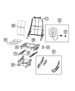 5SF74LXBAA - Interior Trim: Lumbar Knob for Ram: ProMaster 1500, ProMaster 2500, ProMaster 3500, ProMaster EV Image