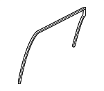 82331JM00A - Body: Run Weather-strip for Nissan: Rogue, Rogue Select Image