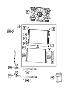68666632AB - : Radiator Outlet Hose And Clamp for Mopar Image
