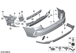 51777490698 - : Grille, Bumper, Rear Right for BMW Image
