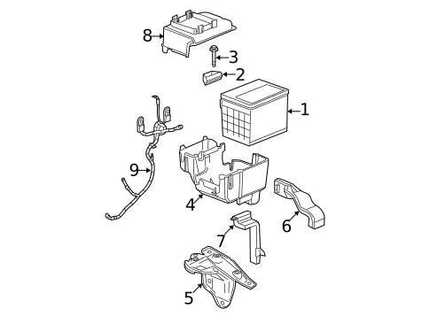 Battery for 2009 Chevrolet Equinox #0