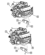 53020974 - Engine and Transmission Mounting: Bedplate Cover for Mopar Image