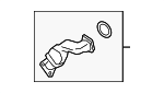 PAB14567330 - Cooling System: Upper Pipe for Porsche Image image
