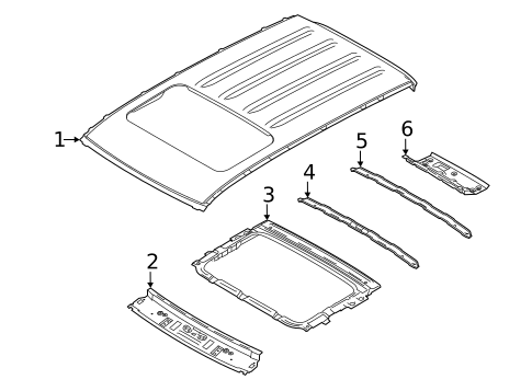 Roof & Components for 2024 Hyundai Venue #1