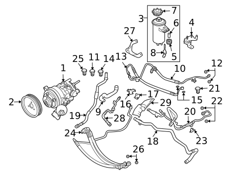 Pump & Hoses for 2009 BMW 550i #0