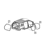 WT93XXXAC - Body Sheet Metal Except Doors: Front Door Body Mounted Weatherstrip for Mopar Image