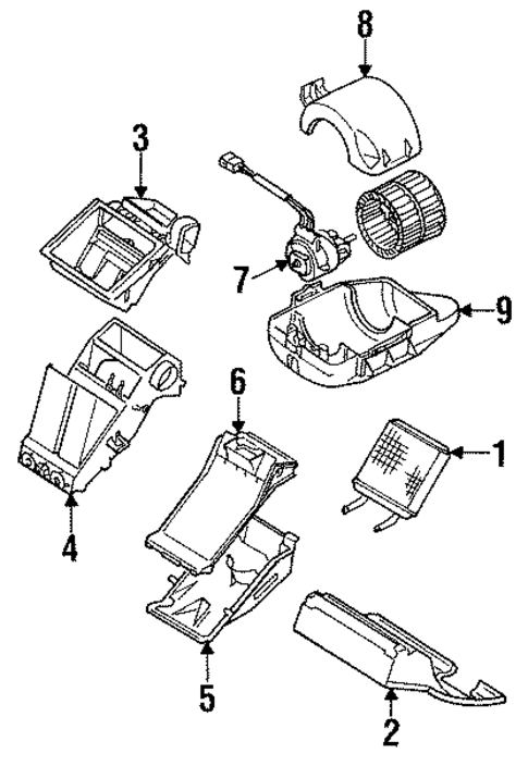 Heater for 1990 Pontiac LeMans #0