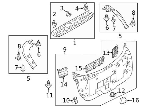 Interior Trim for 2021 Mazda CX-3 #0