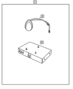 5150048AA - Mopar Accessories - Component Parts: Satellite Antenna for Mopar Image