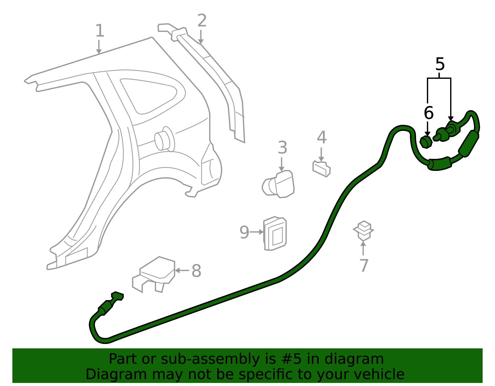 2007-2011 Honda CR-V Release Cable 74411-SWA-A01 | OEM Parts Online
