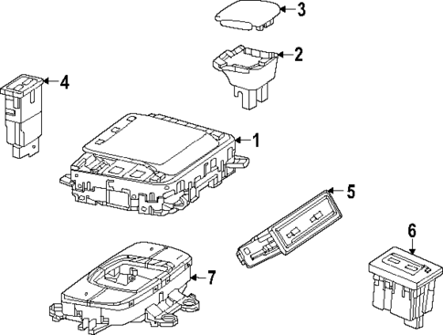 Center Console for 2022 Mercedes-Benz GLS 63 AMG&reg; #0