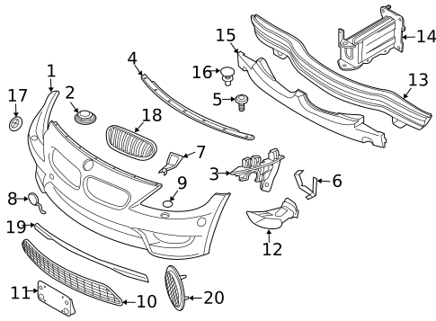 Bumper & Components - Front for 2006 BMW Z4 #0