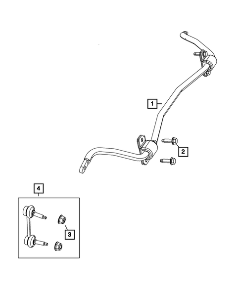 Rear Stabilizer Bar for 2022 Jeep Grand Cherokee WK #0