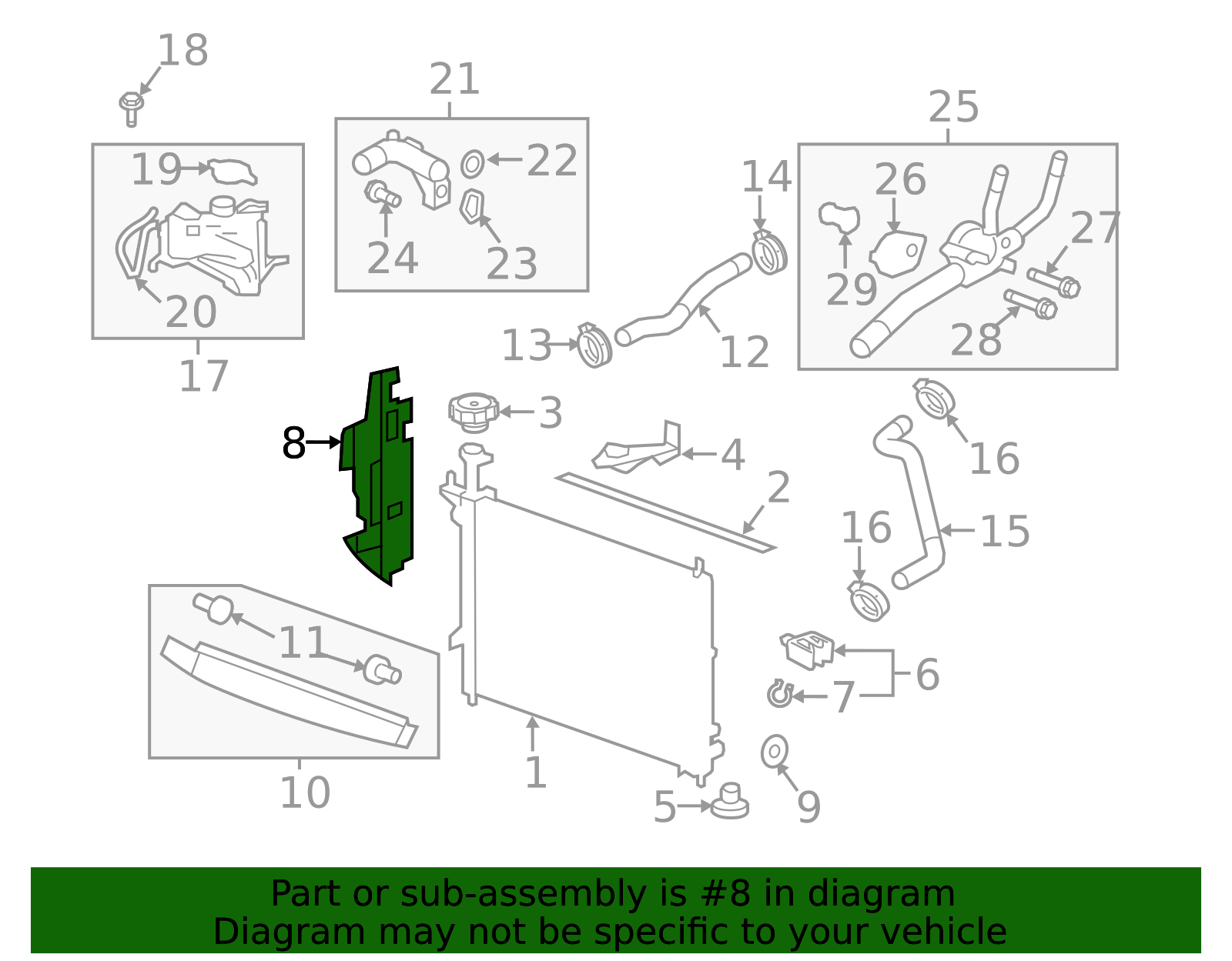 Radiator Air Baffle (Side) 23130102 | AutoNationParts.com