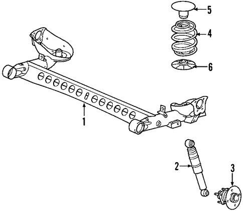 Rear Brake Drum Shoes & Sprng Kt For Chevrolet Pontac Grand Am