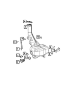 68125523AA - Electrical: Washer Reservoir Bracket for Mopar Image image