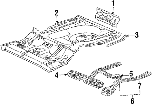 Rear Body for 1984 Toyota Camry #0