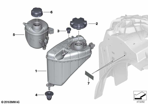 Expansion Tank for 2017 BMW 530eX #0