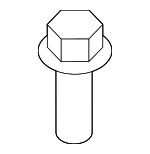 25623FD020 - Electrical: Headlamp Assembly Screw for Kia: Borrego, Sorento, Spectra, Spectra5 Image