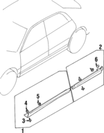AW392671 - Body: Rocker Molding for Mitsubishi Image