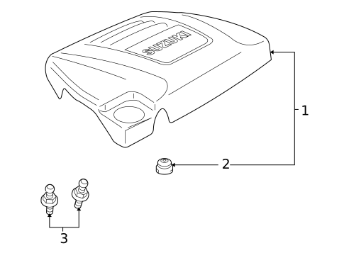 Engine Appearance Cover for 2011 Suzuki Kizashi #0