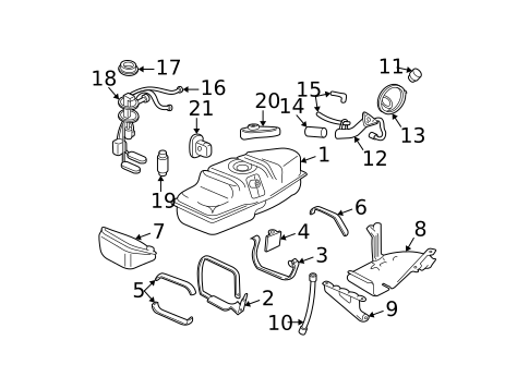 Hardware, Fasteners & Fittings for 1995 Chevrolet S10 #0
