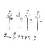 68615196AA - : Cable &amp; Base Assembly Antenna for Ram: 1500 Image