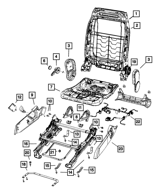 5183379AA - : Seat Wiring for Mopar Image