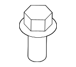 6507045AA - Body: Bumper Cover Bolt for Chrysler: 200, Aspen, Pacifica, Sebring | Dodge: Avenger, Caliber, Dakota, Ram 1500, Ram 2500, Ram 3500, Viper | Fiat: 500 | Jeep: Cherokee, Compass | Ram: 1500, 1500 Classic, 2500, 3500, Dakota Image