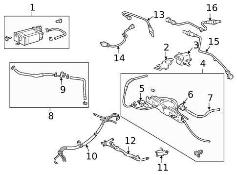 Emission Components for 2007 Toyota Highlander #0