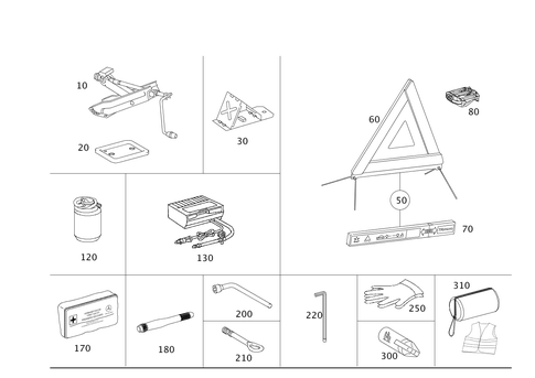 Tools and Accessories for 2017 Mercedes-Benz E550 #0