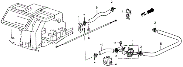 Water Valve - Hose for 1987 Honda Civic #0