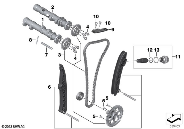 11008404492 - : Set, Timing Chain for BMW-Motorrad Image