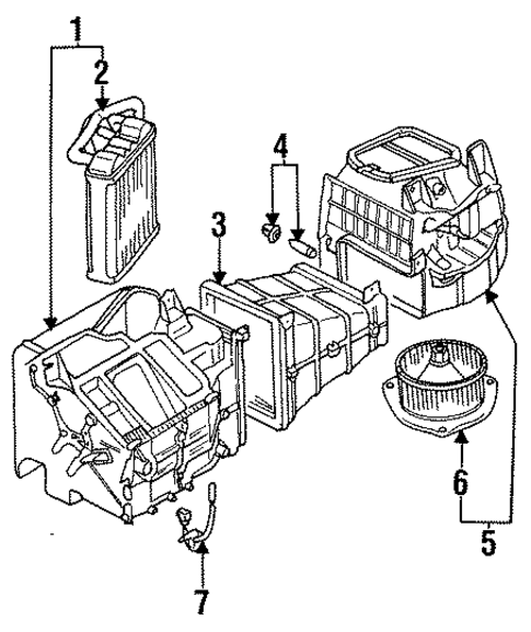 Heater for 1993 Mitsubishi Mirage #0