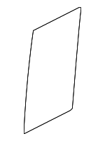 822621FA0B - Body: Fixed Glass for Nissan: Cube Image