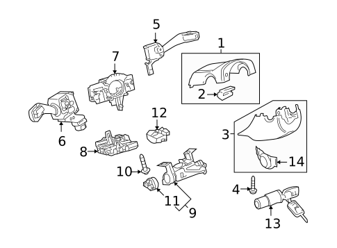 Ignition Lock for 2010 Volkswagen Golf #0