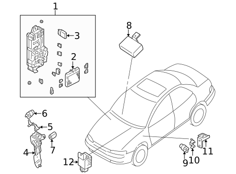 Electrical Components for 1996 Subaru Impreza #0