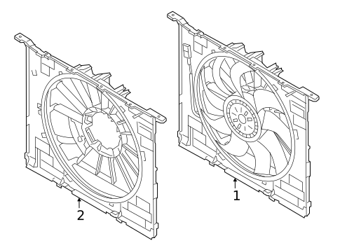 Cooling Fan for 2018 BMW 540d xDrive #0