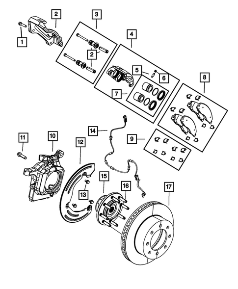 Front Brakes for 2013 Ram 2500 #0