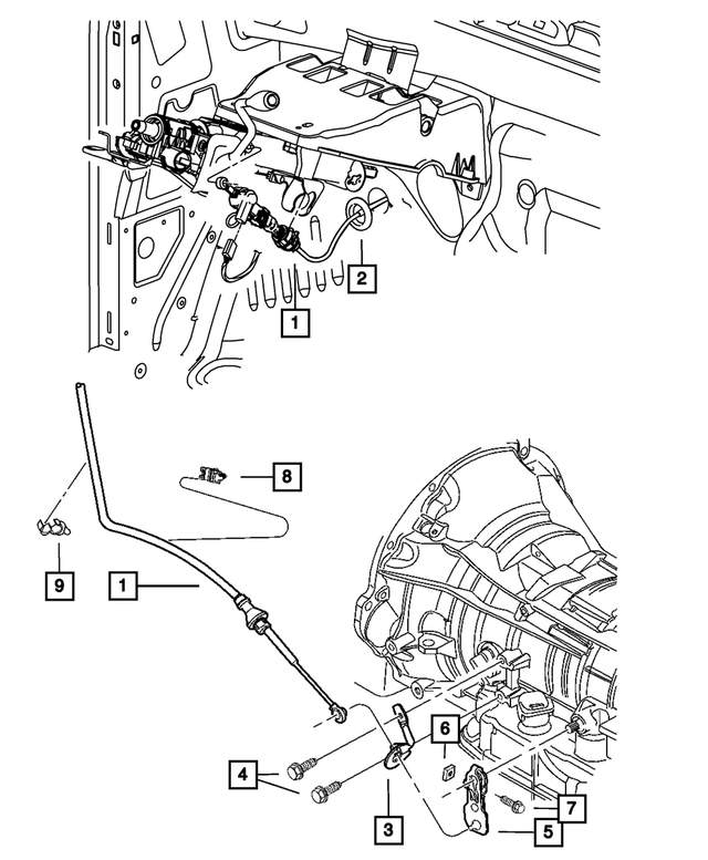 53008550 - 66RFE; 6-Speed; Automatic Transmission: Clip for Mopar Image image