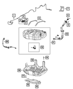 68145555AD - Emission Controls: Diesel Exhaust Fluid Cap for Mopar Image